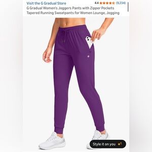 Women's Gradual Purple Jogger Pants